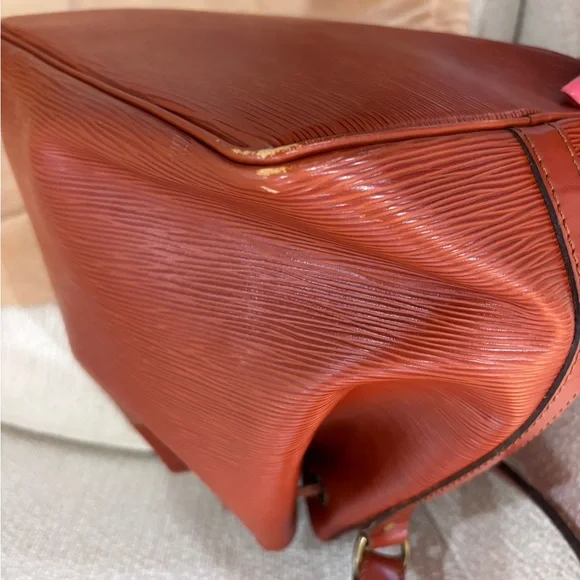 Authentic Louis Vuitton Epi petit Noe brown kenya bucket drawstring - Picture 13 of 15